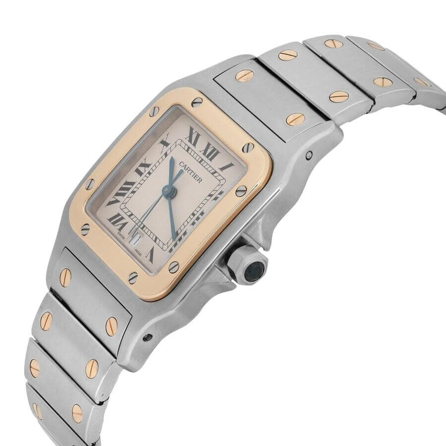 Pre-owned Cartier Cartier Santos Galbee Quartz Silver Dial Men's Watch 187901 - 6