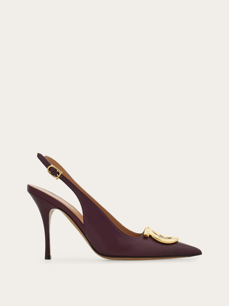 Maxi Gancini slingback pump 1