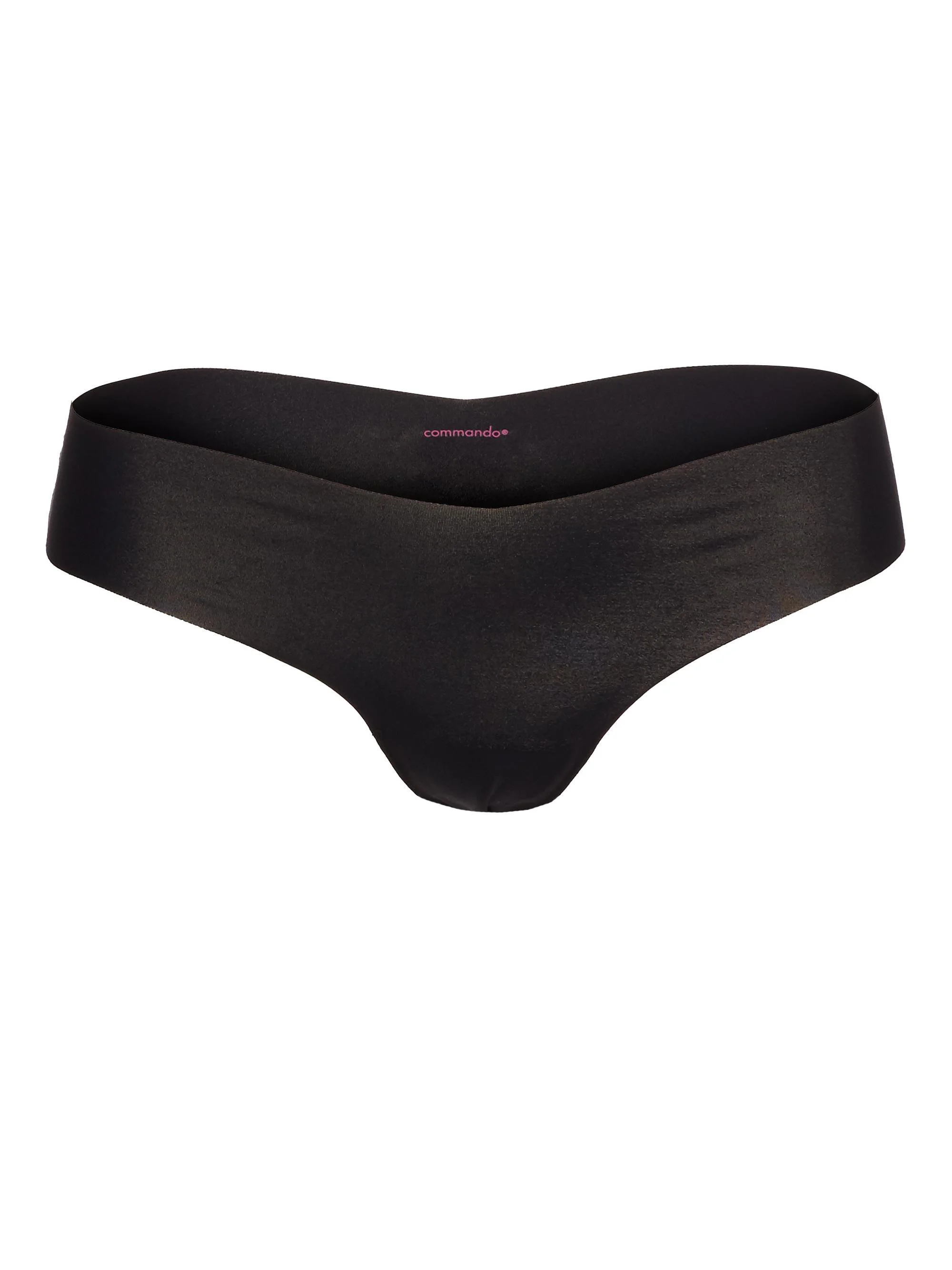 Women's Classic Microfiber Thong - Black - 1