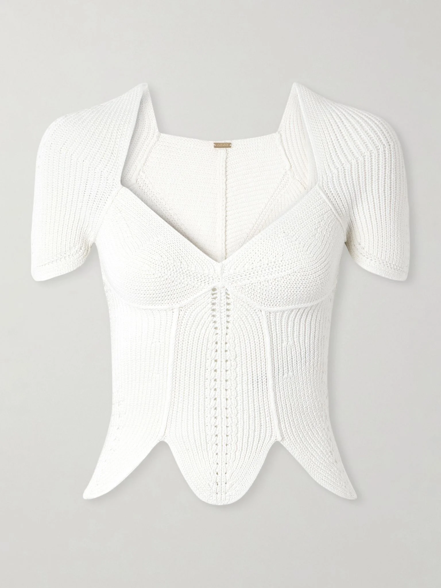 Eliza crocheted cotton top White - 1