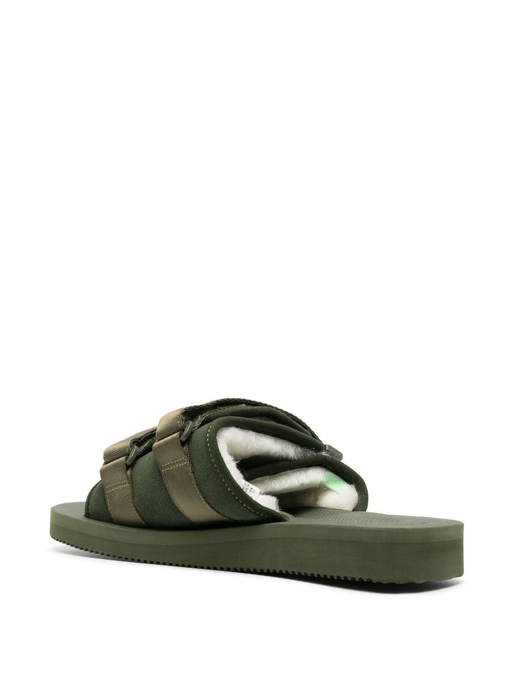 logo-patch slip-on sandals - 3