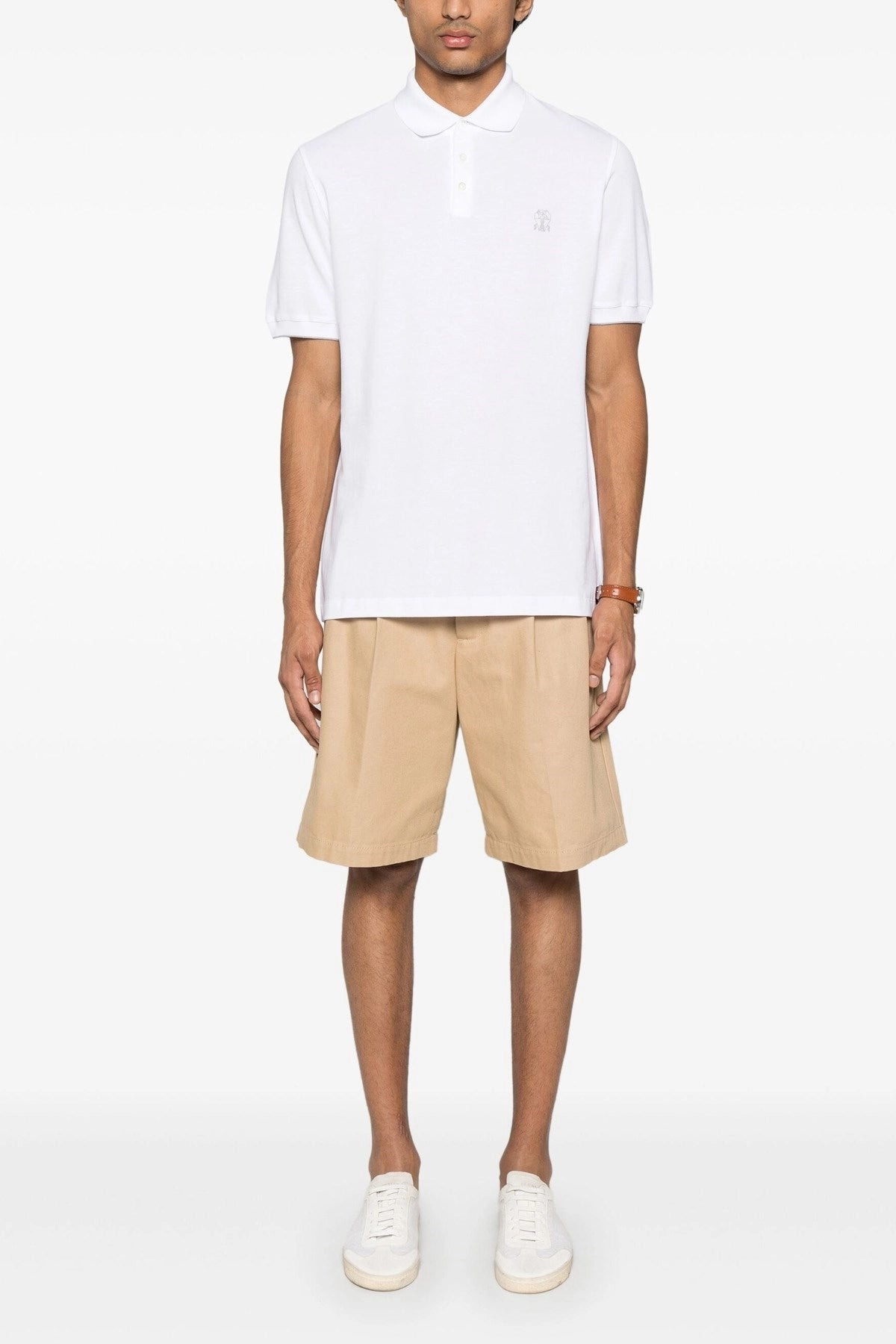 Brunello Cucinelli Men Logo Piqué Polo Shirt - 2