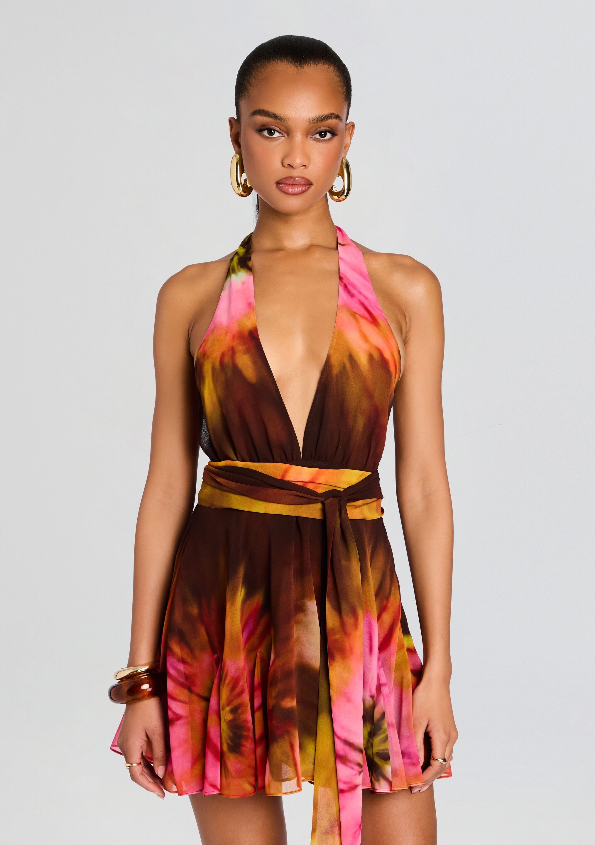 BRIOLA CHIFFON DRESS - 5