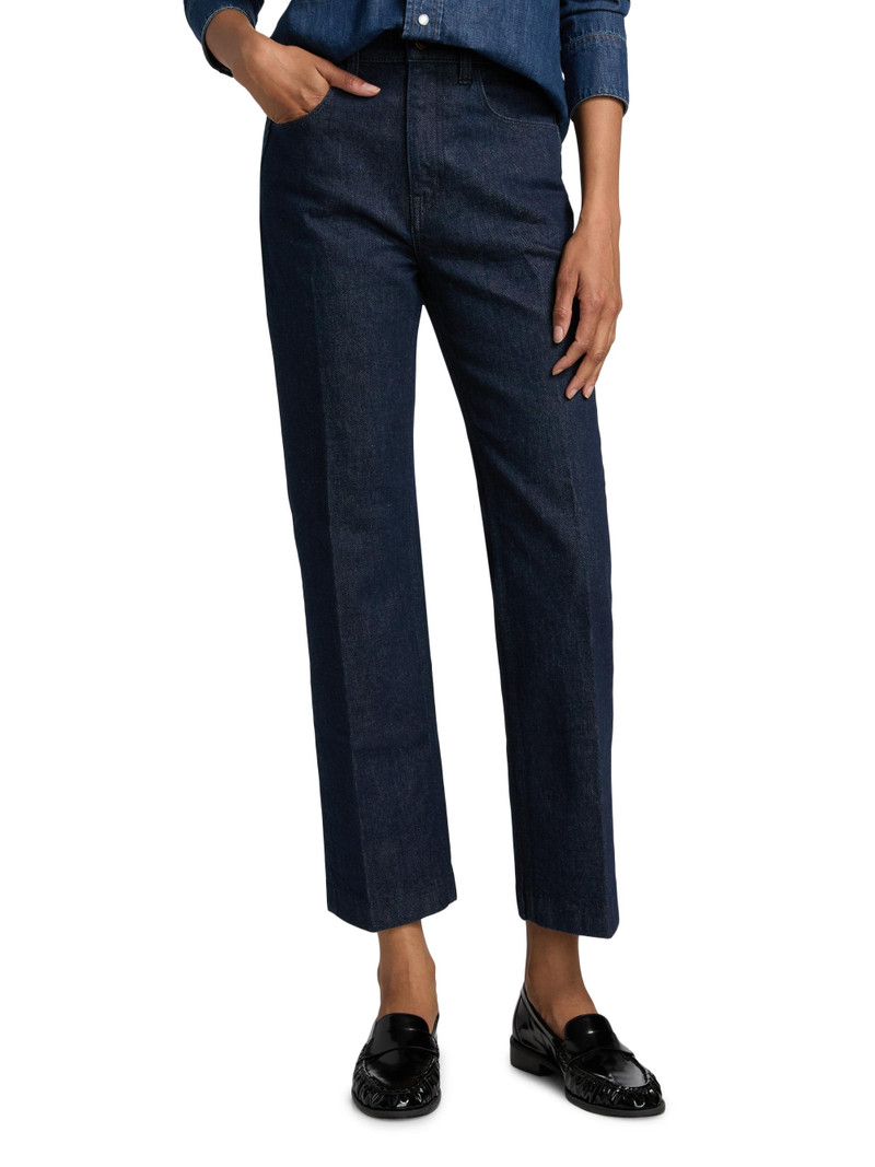 Women's The Blind Crease Crop Jeans - Dark Raw 3