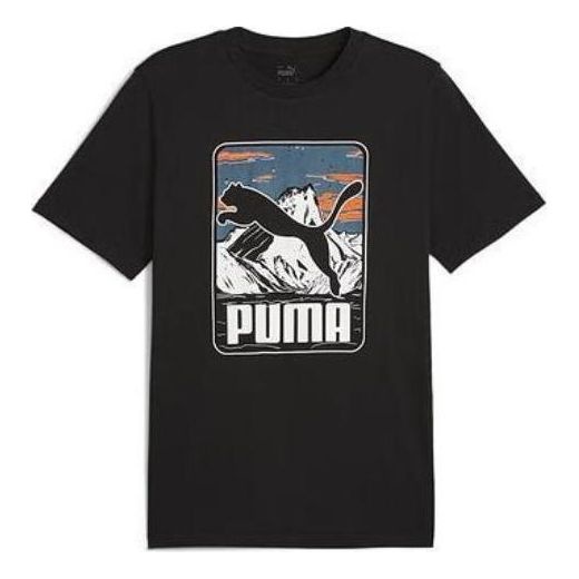 PUMA Graphic Mountain T-shirt 'Black' 684761-01 - 1