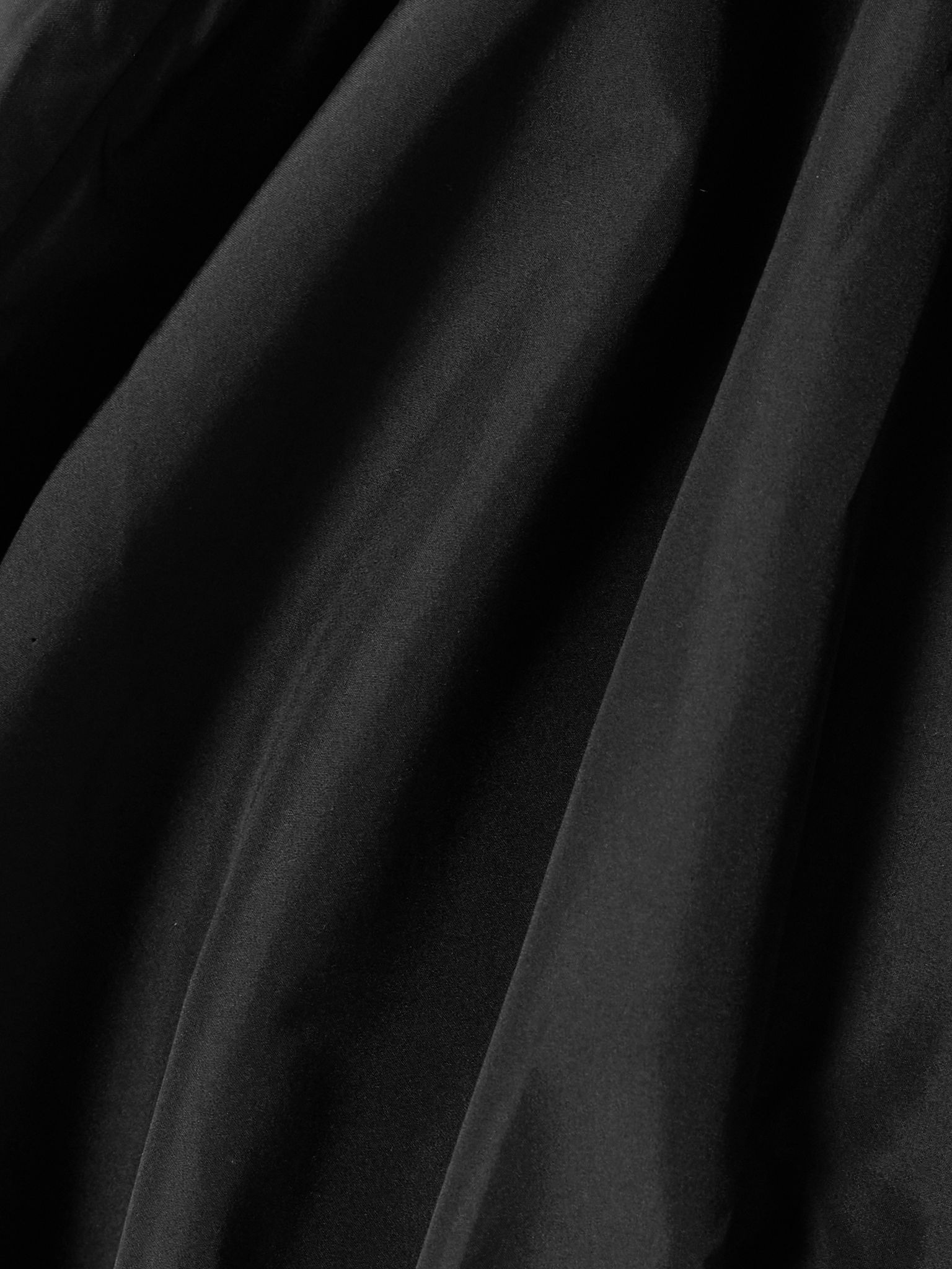 Super gathered habotai mini dress Black - 5