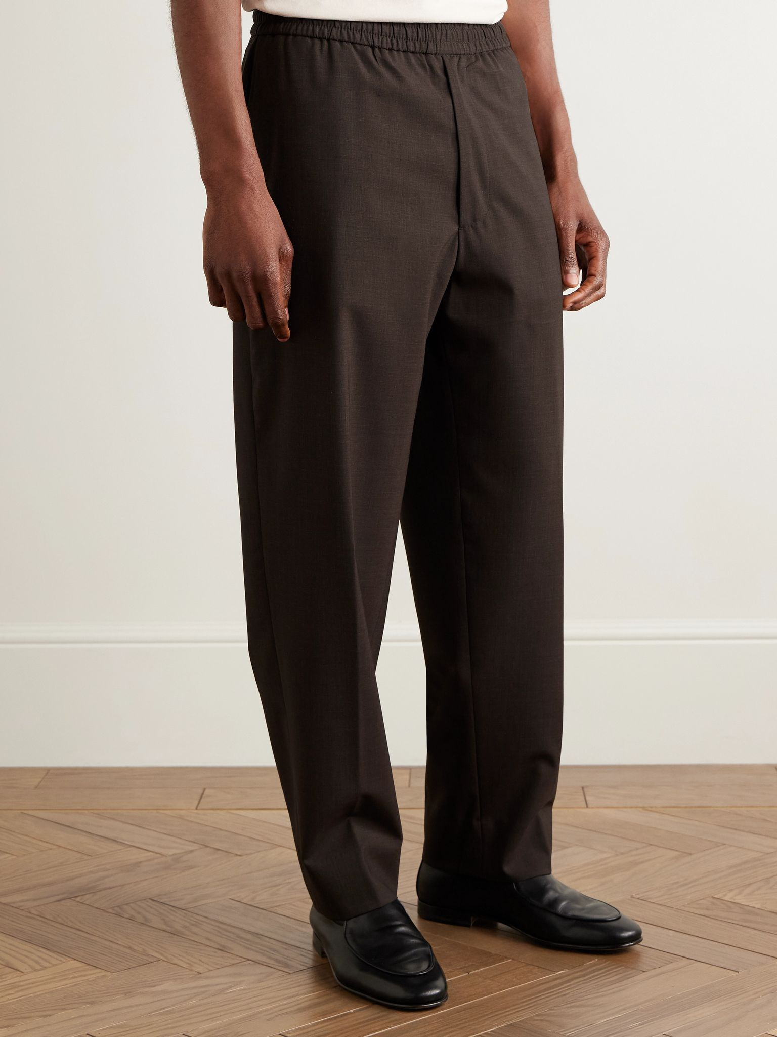 Walter Straight-Leg Virgin Wool-Blend Suit Trousers Brown - 3