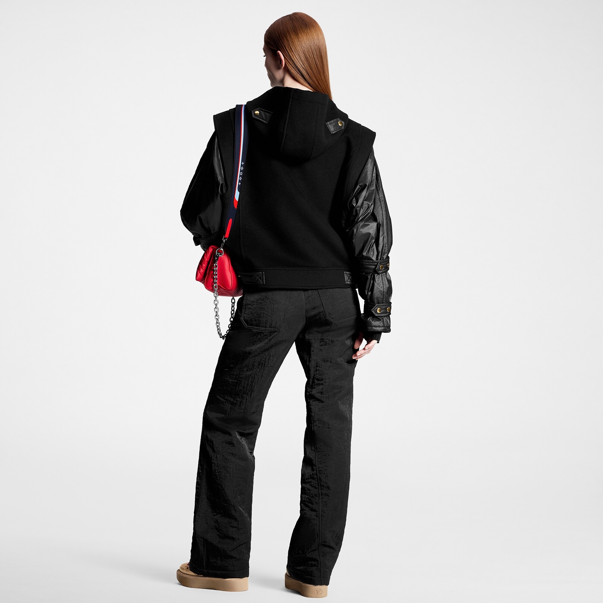 Nylon Sleeve Varsity Jacket - 3