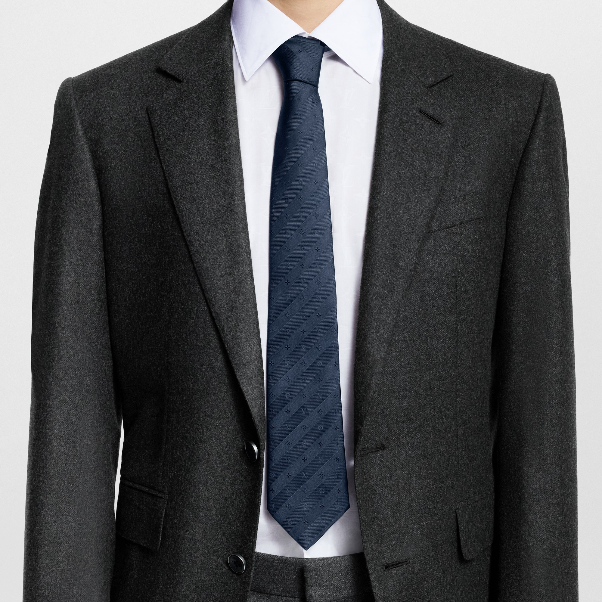 Monogram Stripy Tie - 6
