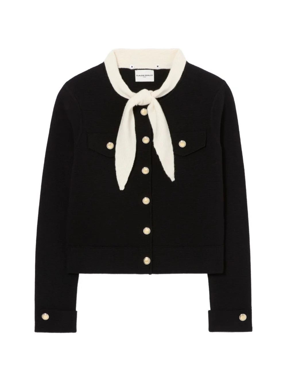 chunky knit cardigan - 1