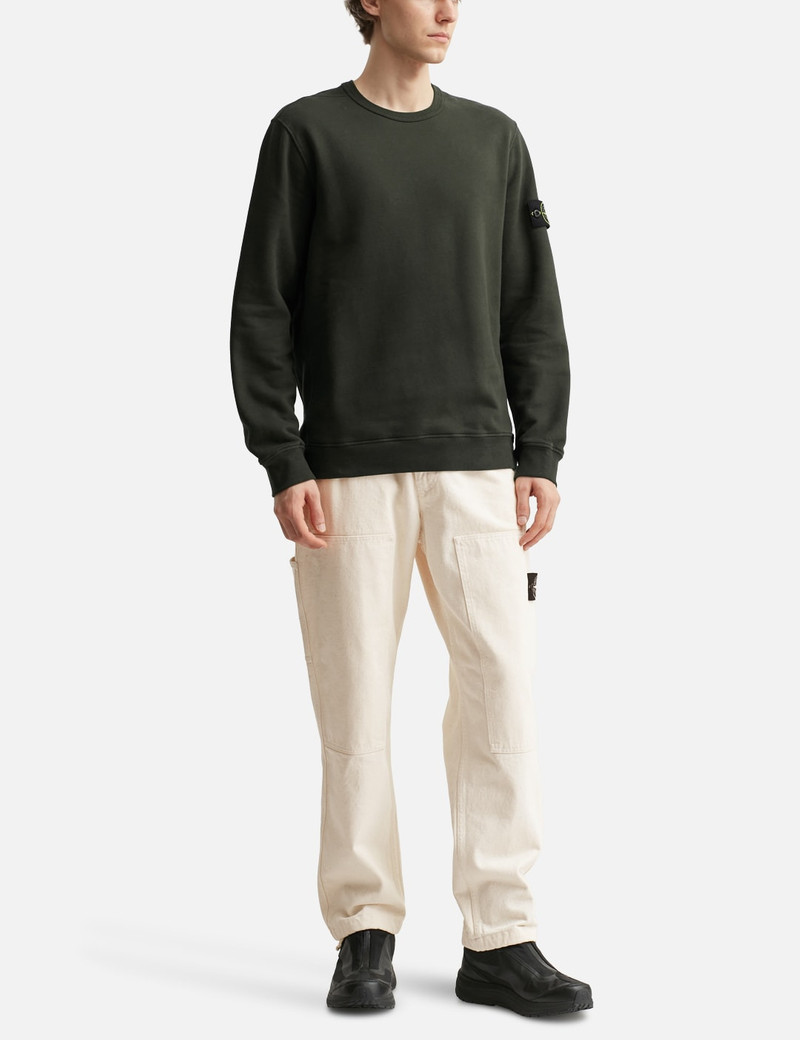 Stone Island NATURAL COTTON GABARDINE RAW BEAUTY CHINO TROUSERS outlook