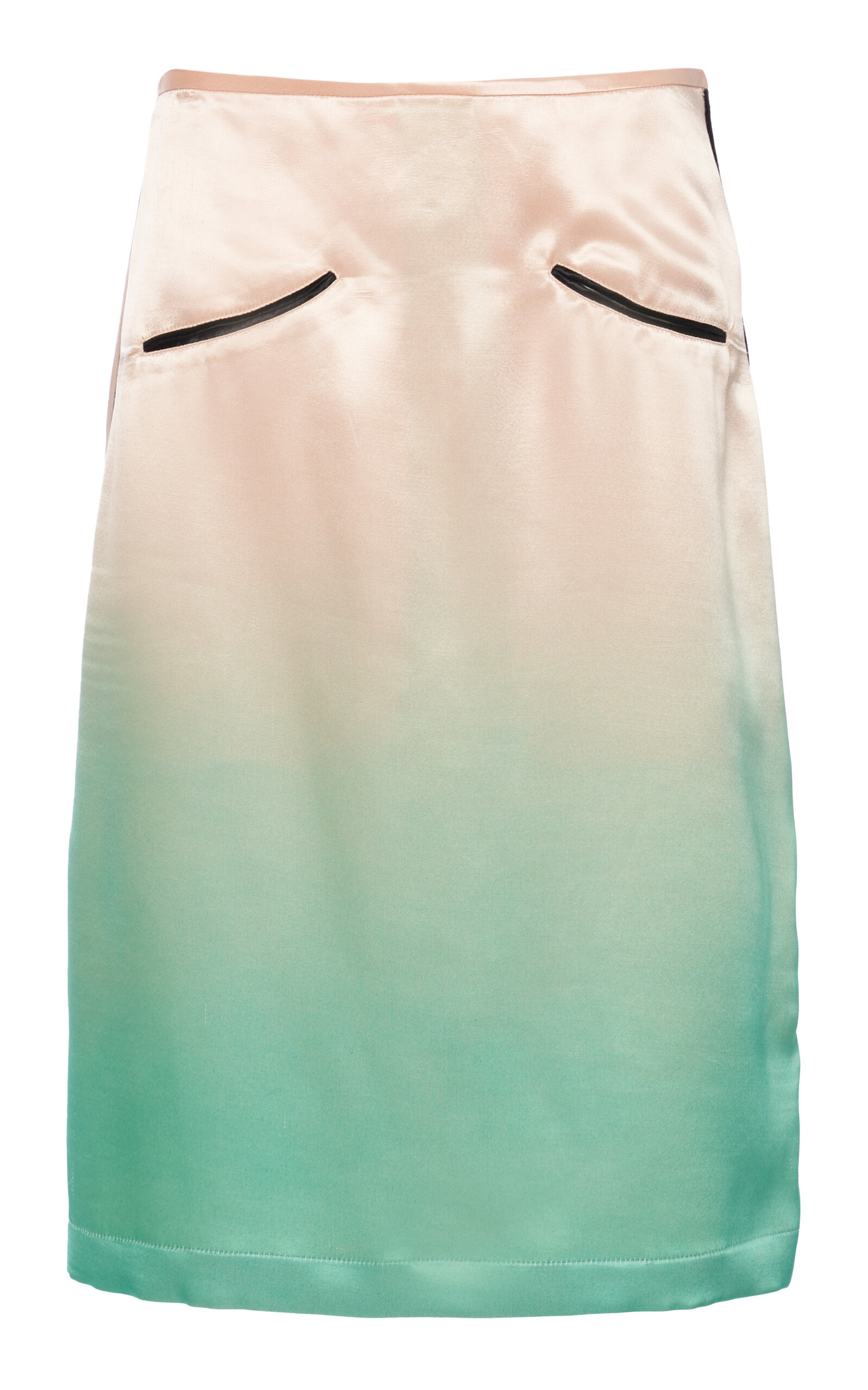 Ombré Satin Midi Skirt pink - 1