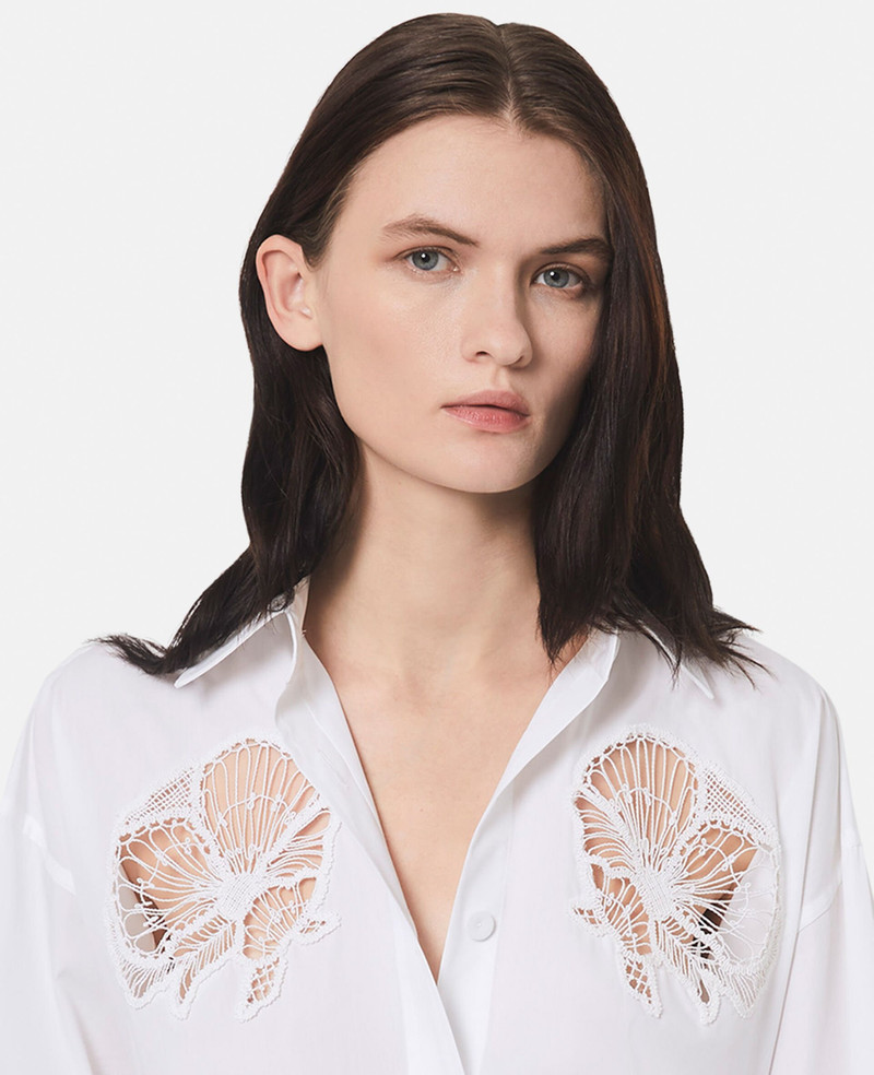 Floral Comely Panel Oxford Shirt 4