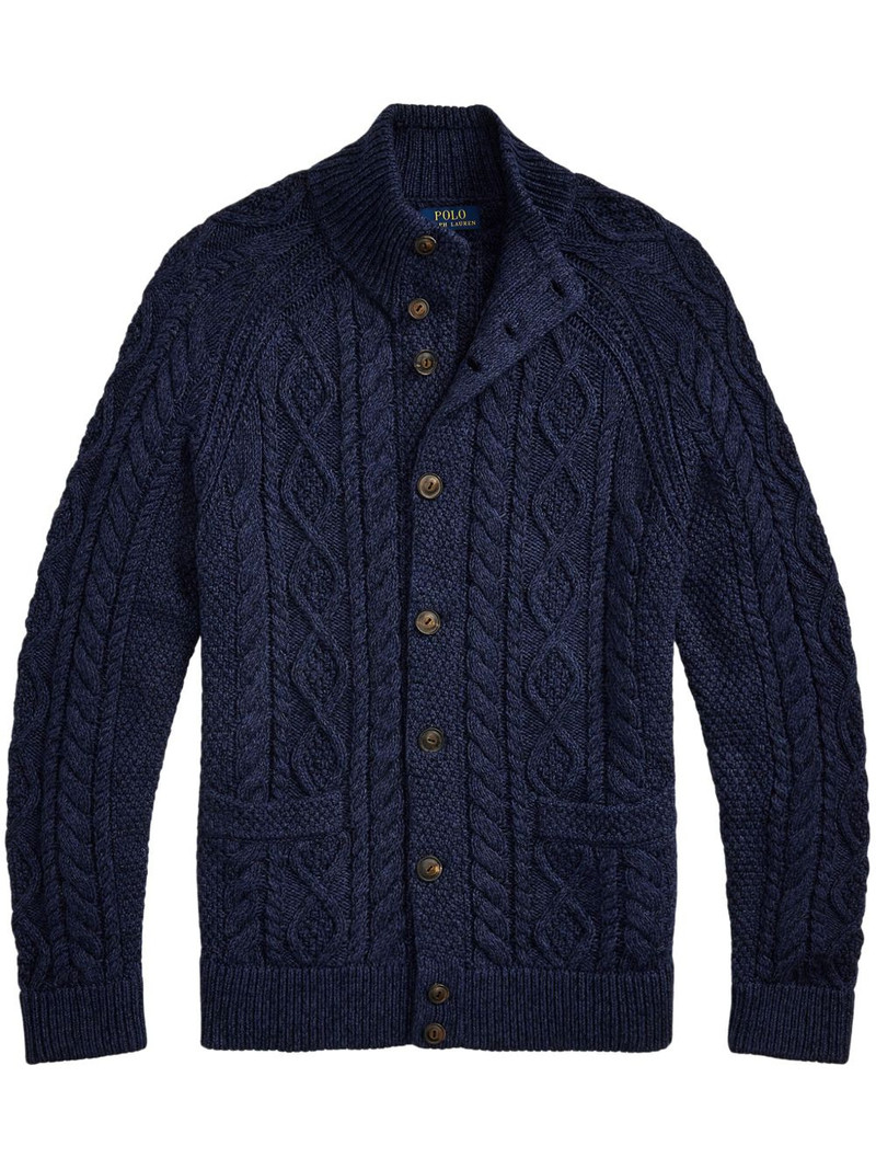 Aran-knit cardigan 1