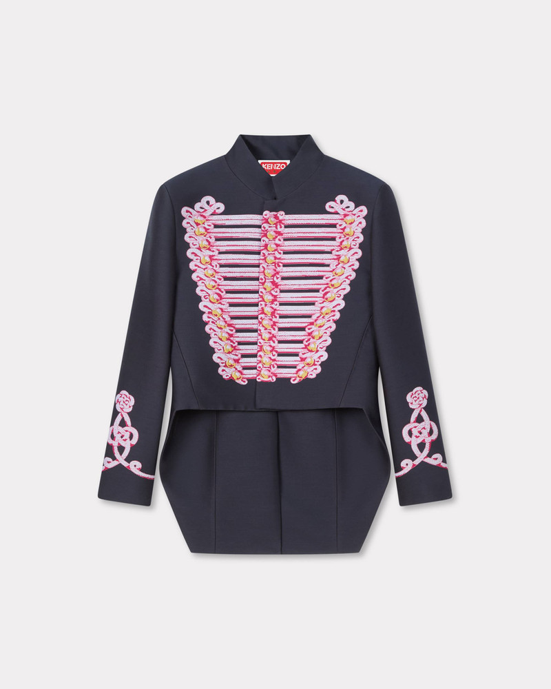 'KENZO Trompe L'œil' jacquard tailcoat in wool cotton 1