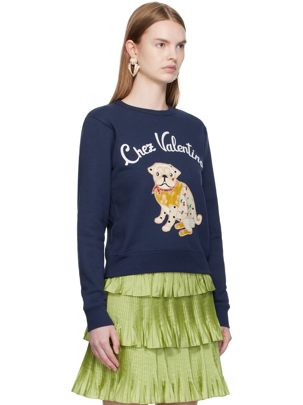 Navy 'Le Chien De La Maison' Sweatshirt - 2