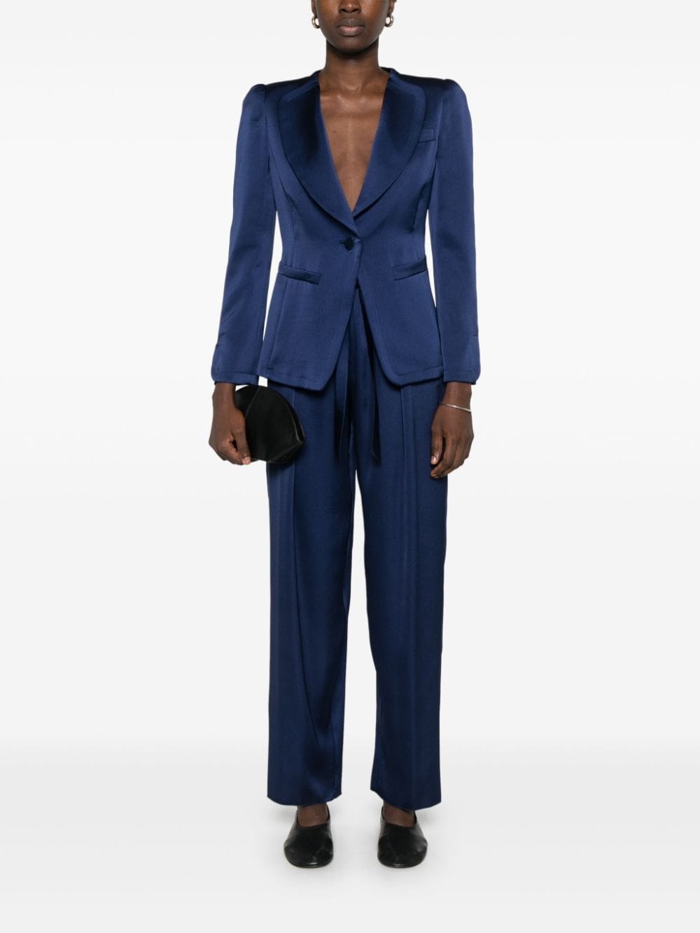 satin blazer - 2