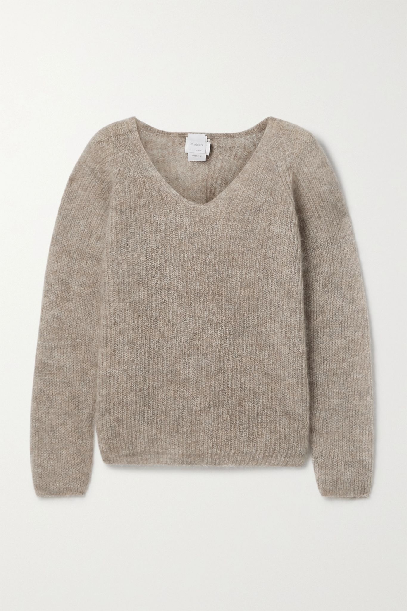 Leisure ribbed mohair-blend sweater - 1