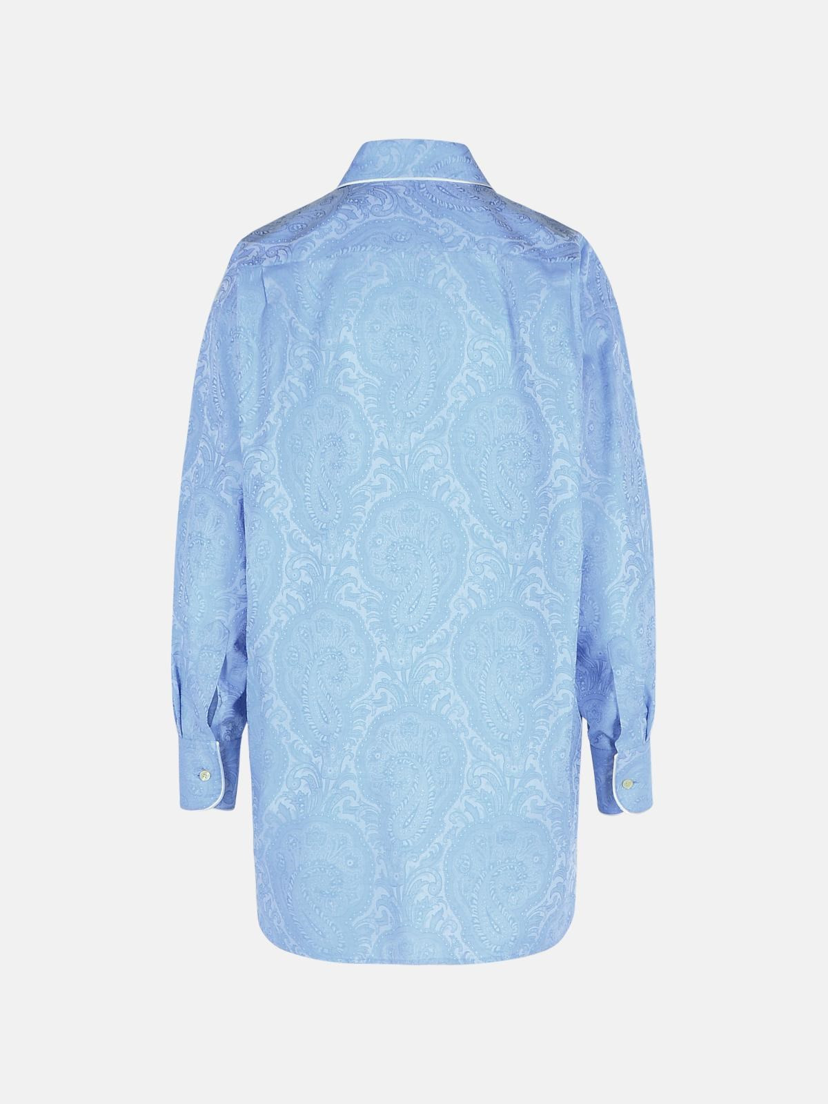 LIGHT BLUE COTTON SHIRT - 3