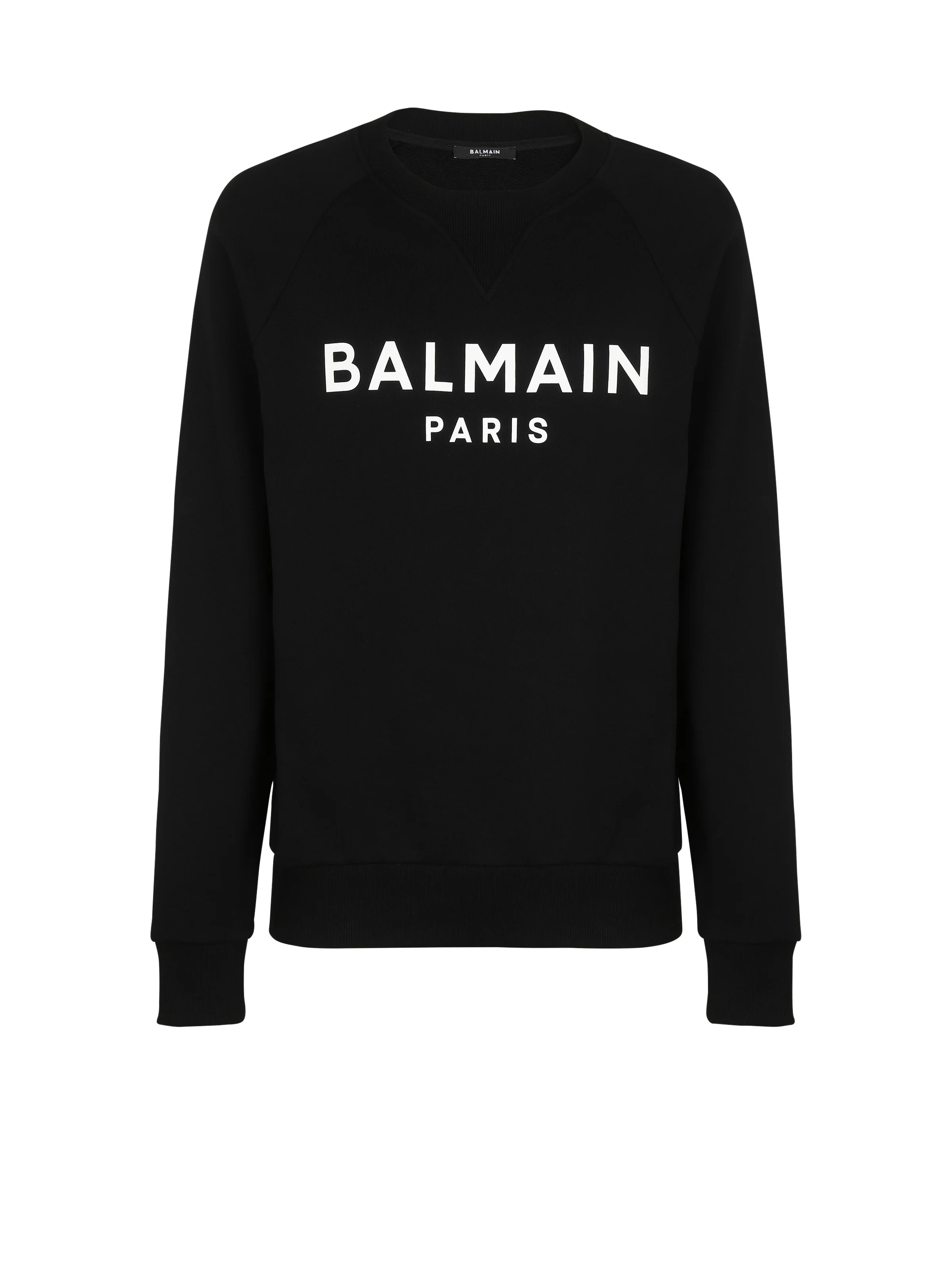 Cotton printed Balmain logo sweatshirt - 1