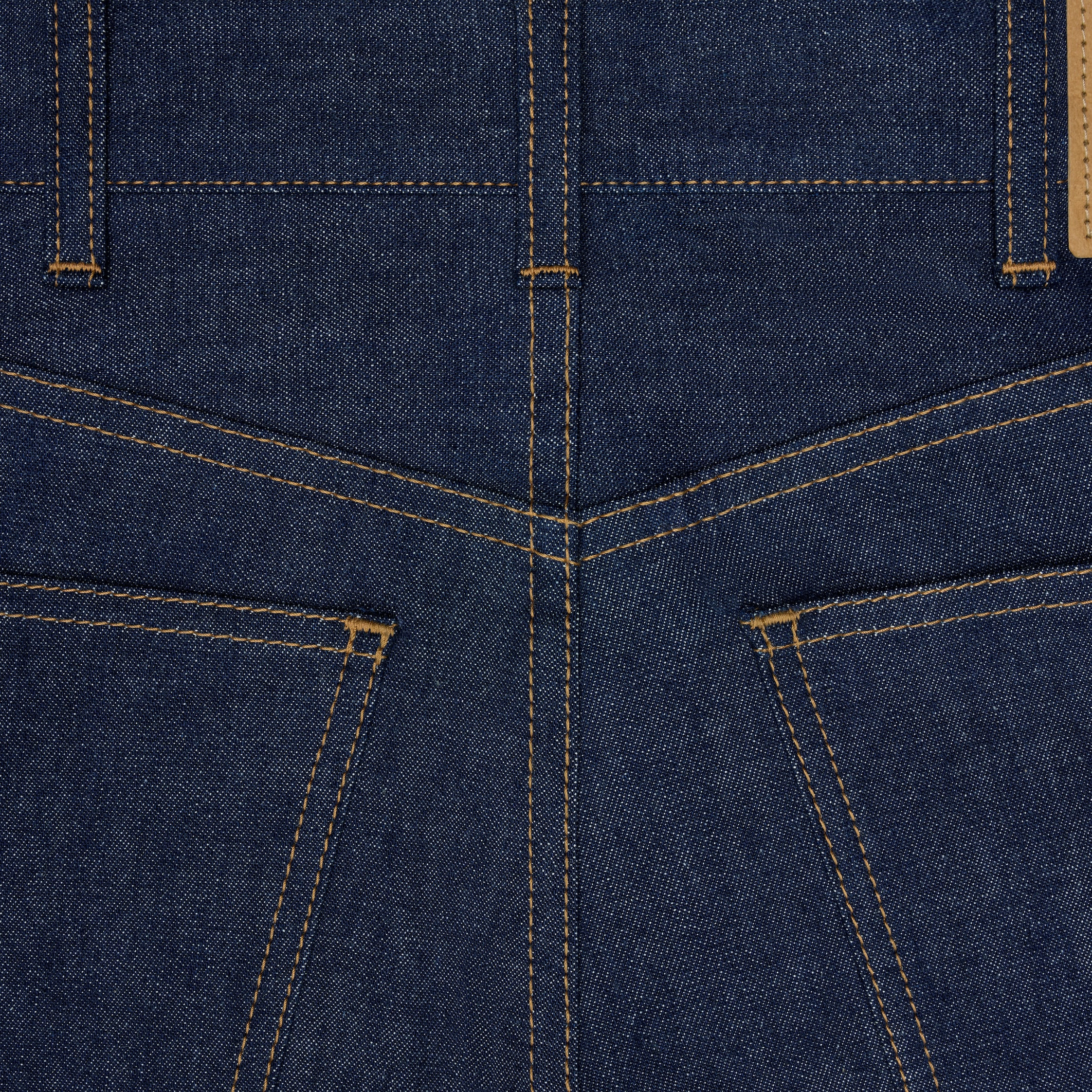 kitty jeans in raw wash denim - 3