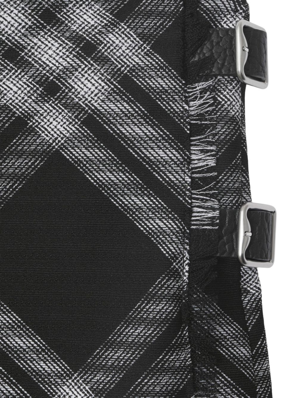 checked wrap minidress - 5
