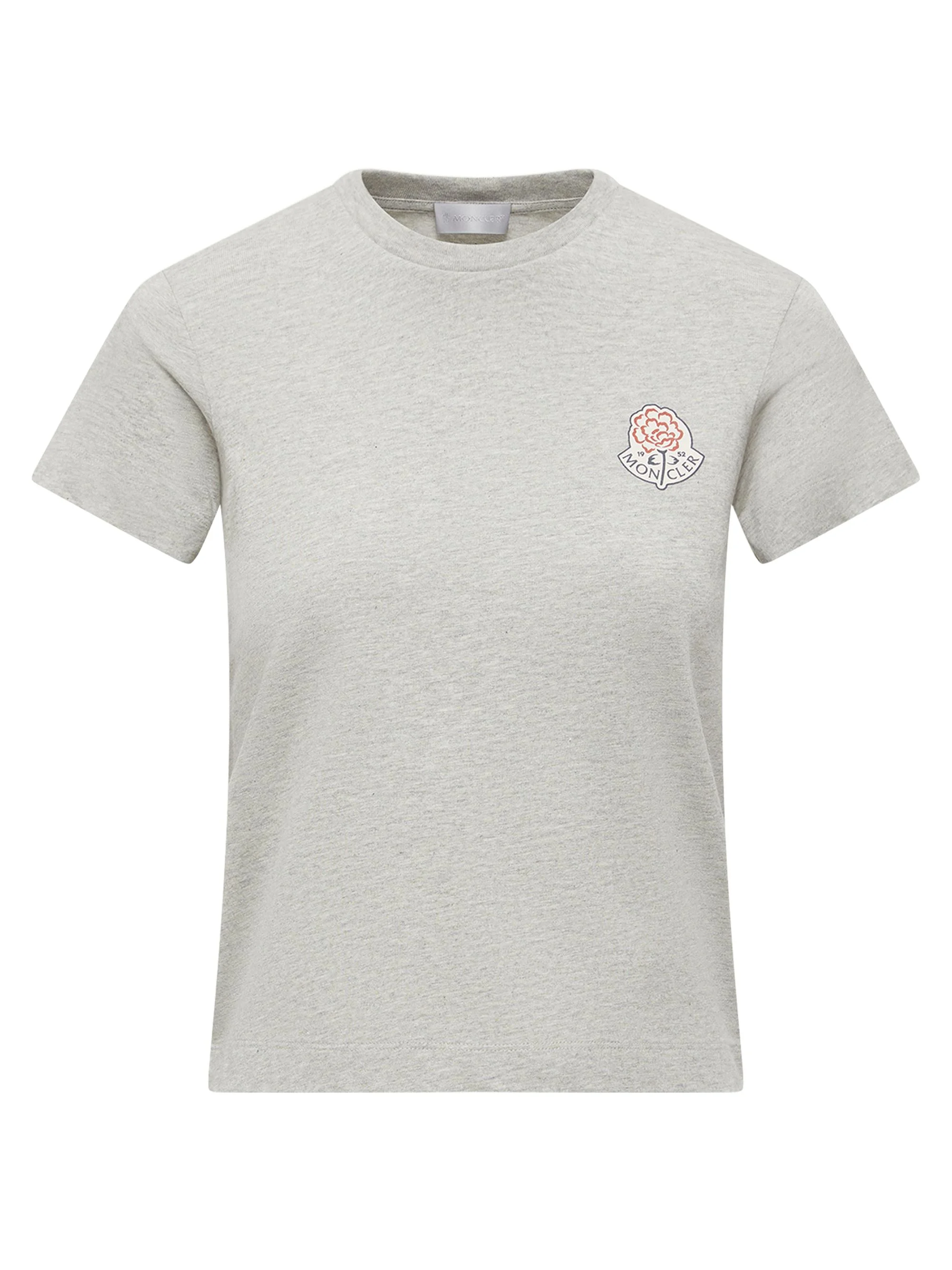 Women's Crewneck T-Shirt in Cotton - Gray - 1