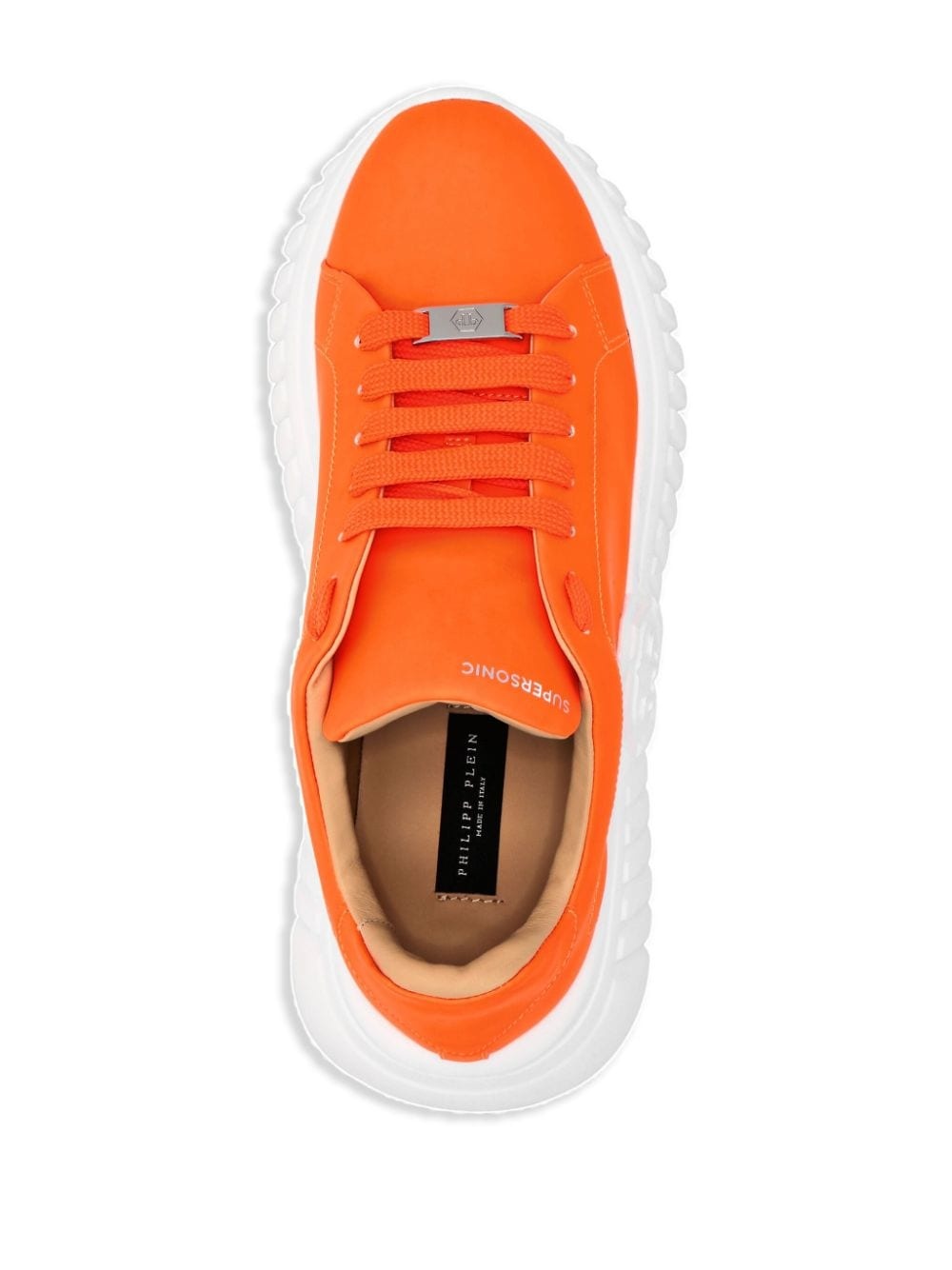 Runner Hexagon low-top leather sneakers - 3