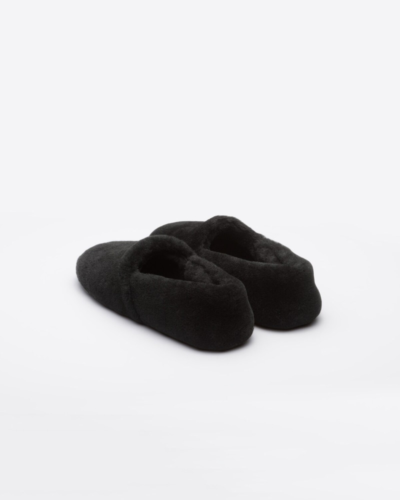Prada Shearling sabots outlook