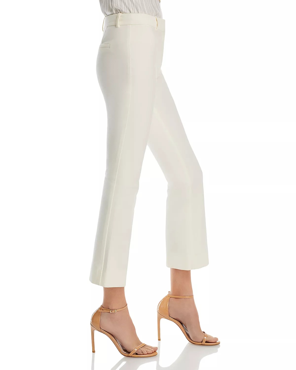 Cropped High Waist Flared Pants - 3