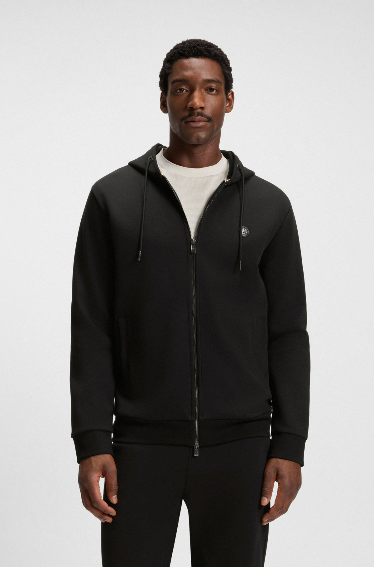 ZIP-UP HOODIE WITH DOUBLE B MONOGRAM - 2
