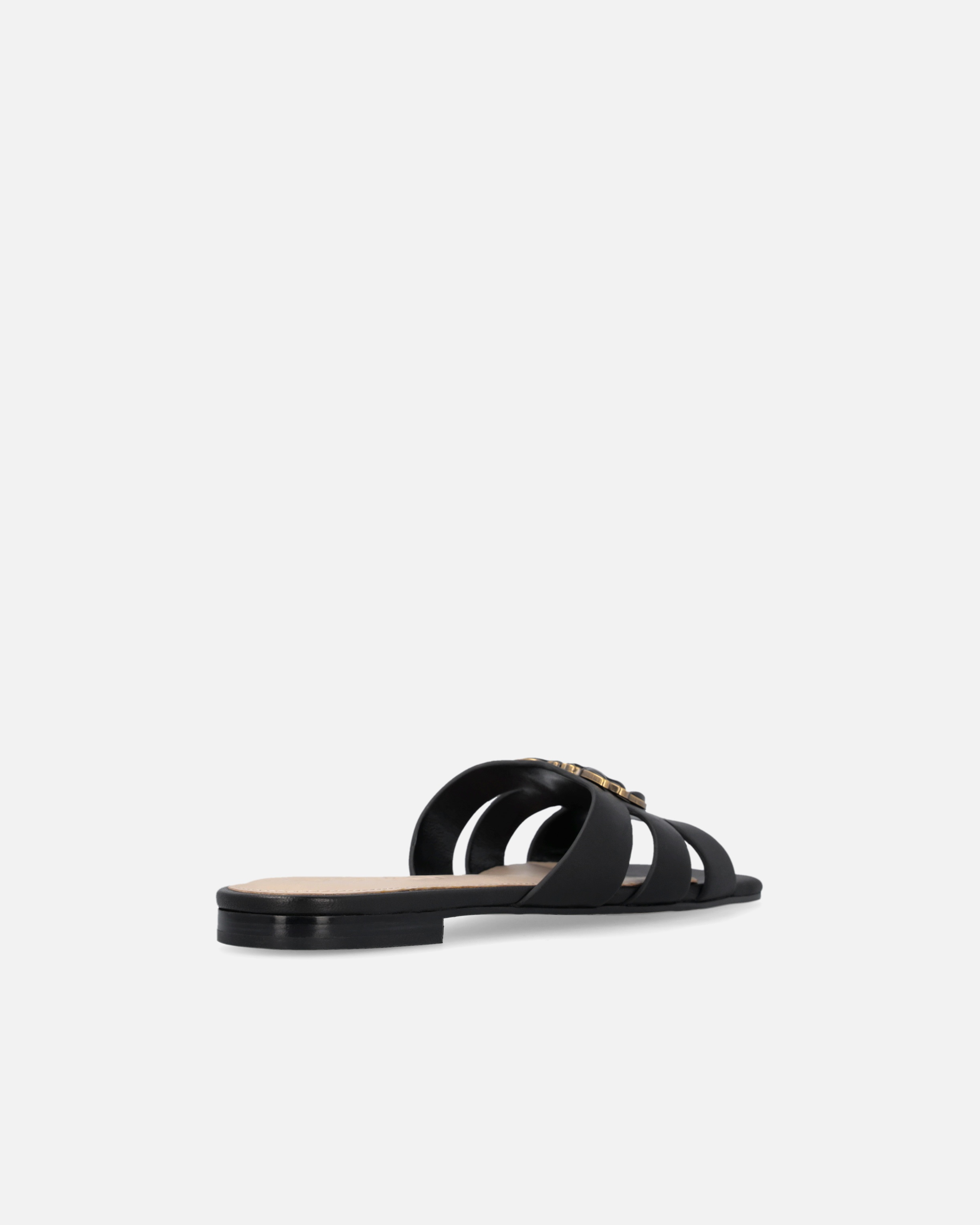 NAPPA LEATHER SLIP-ONS WITH BIRD LOGO - 3