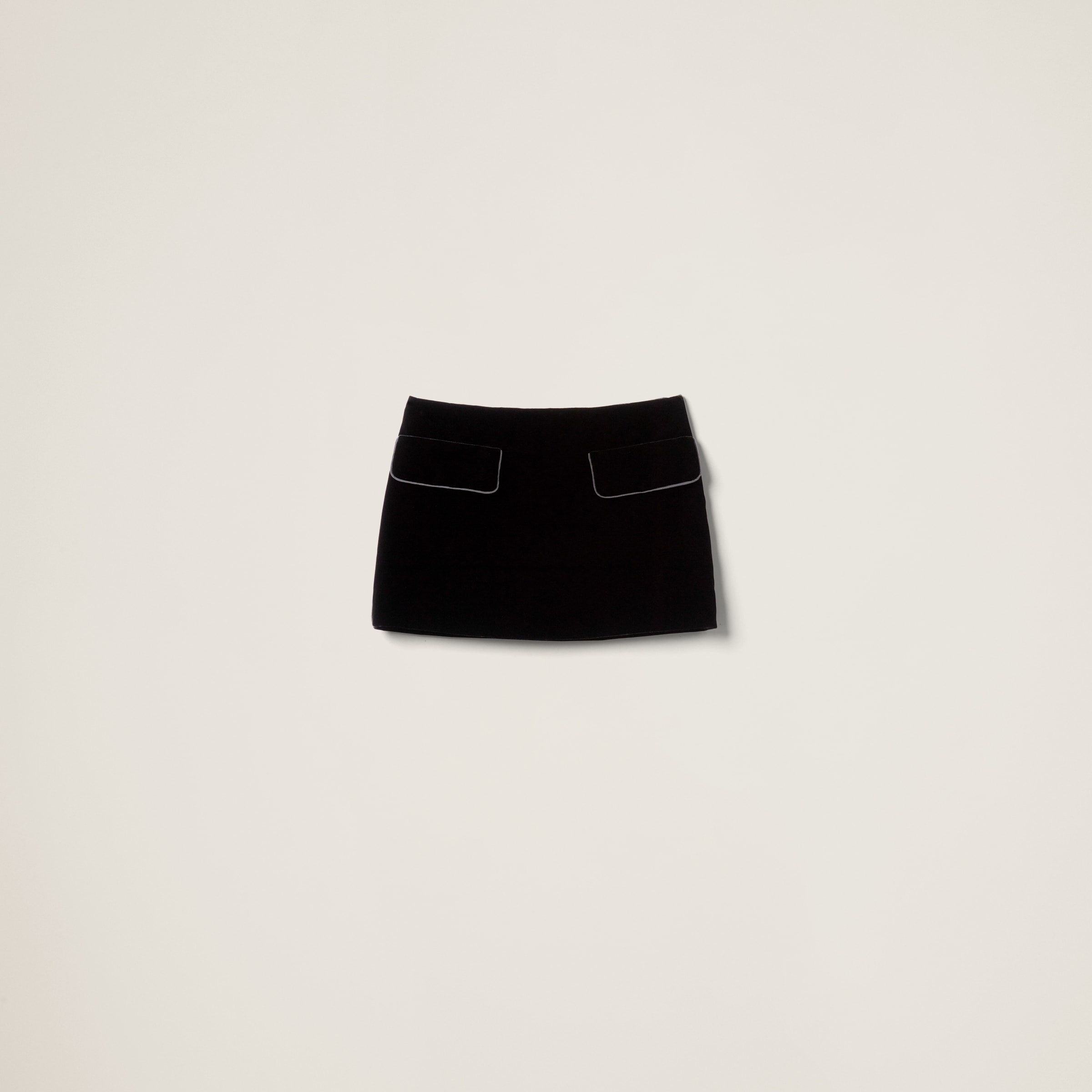 Velvet miniskirt - 1