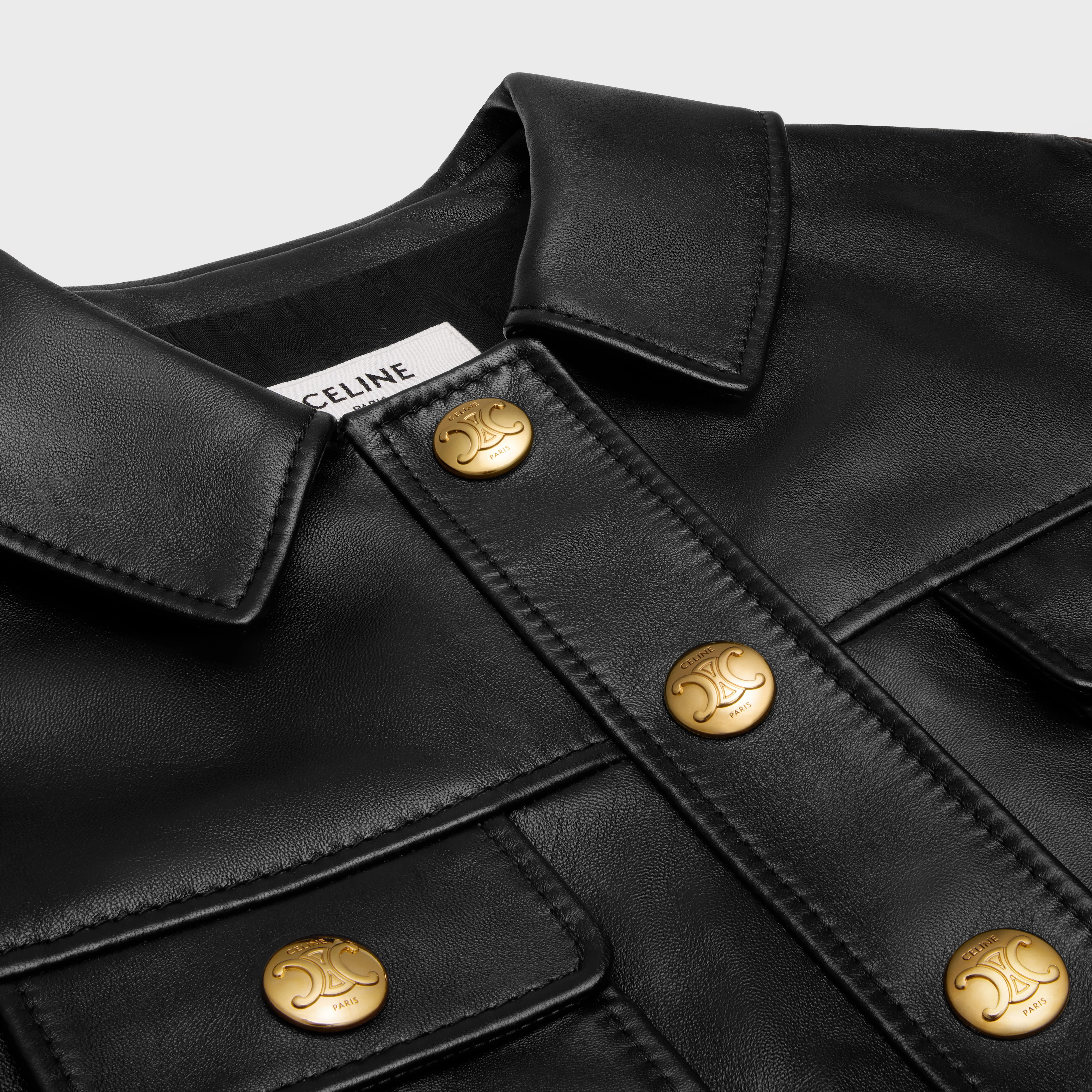 mini dress in soft lambskin - 3