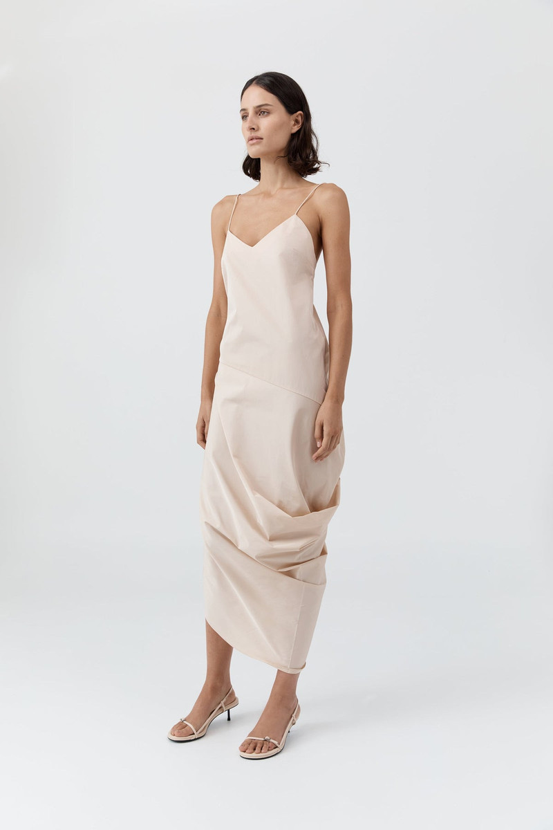 Paper Taffeta Drape Dress - Pink Salt 3