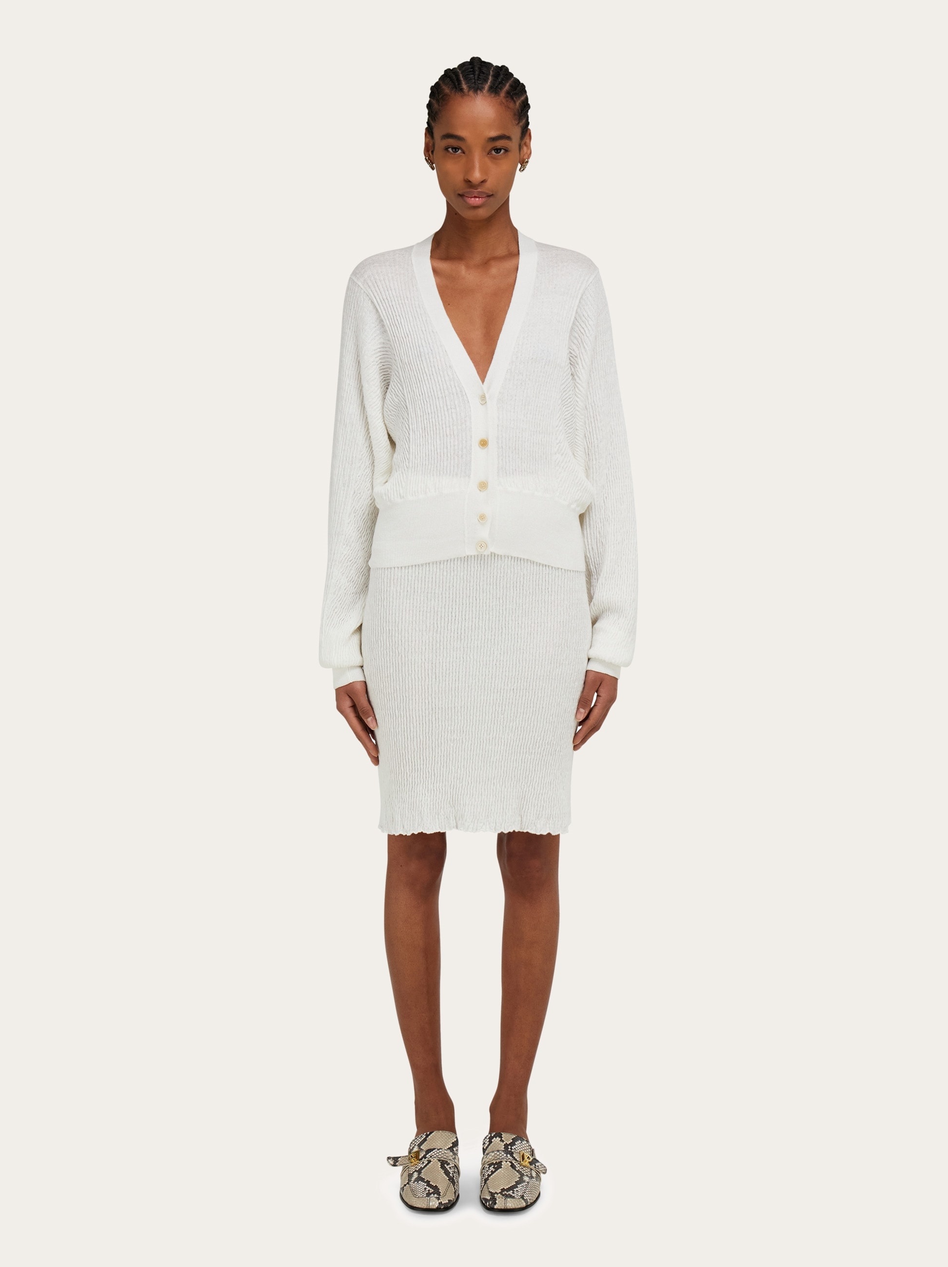 Jersey linen skirt - 6