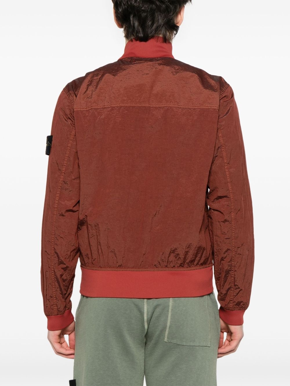 Compass-badge bomber jacket - 4