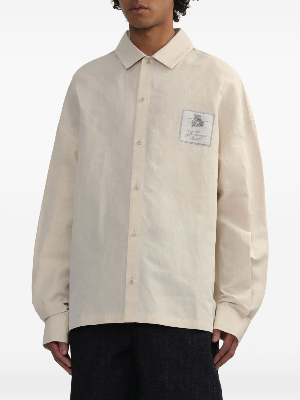 patch-detail shirt - 3