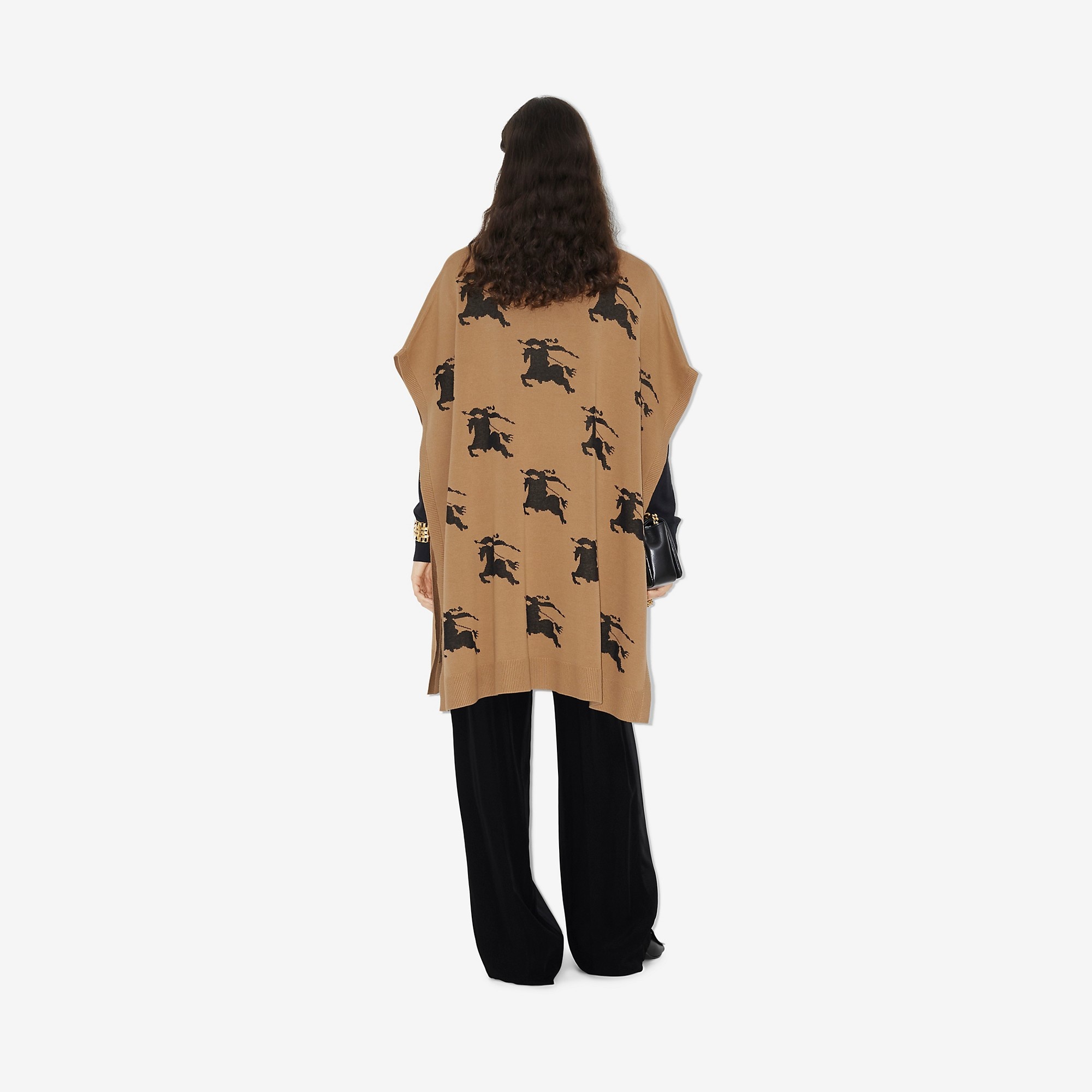 EKD Cotton Silk Jacquard Cape - 4
