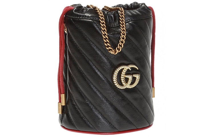 (WMNS) Gucci Marmont Series Handbag Mini Black 573817-0OLPX-8277 - 2