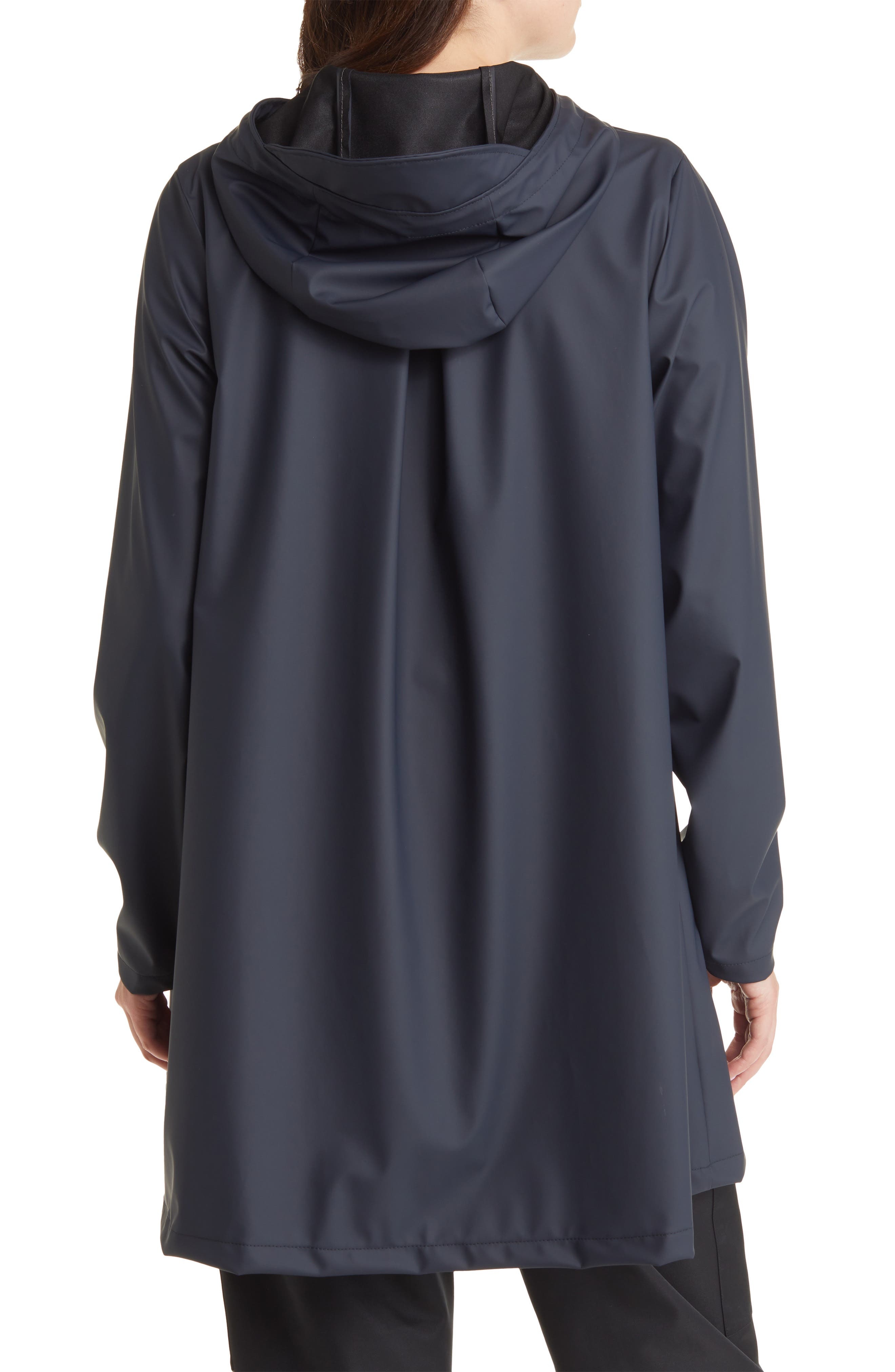 Rains Waterproof A-Line Rain Jacket in Navy at Nordstrom - 2