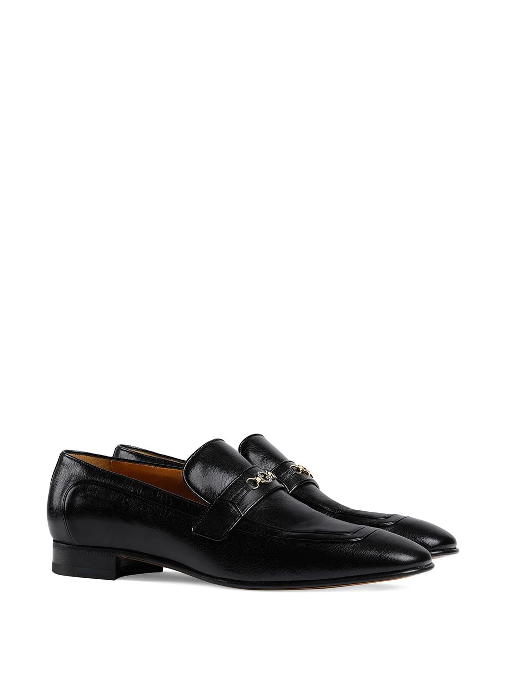 interlocking G leather loafers - 2