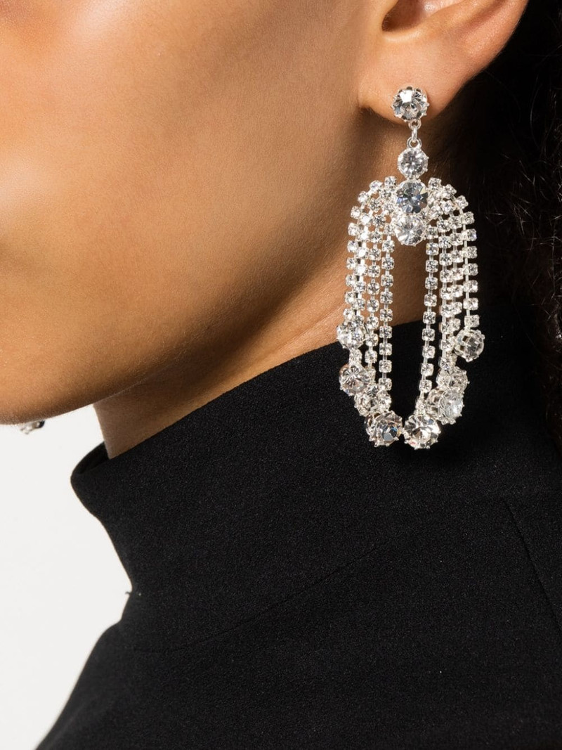 MAGDA BUTRYM crystal-fringe drop earrings outlook