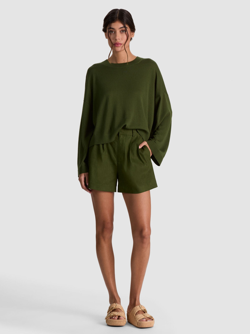 MARGIE WOOL PULLOVER - DARK FERN 3