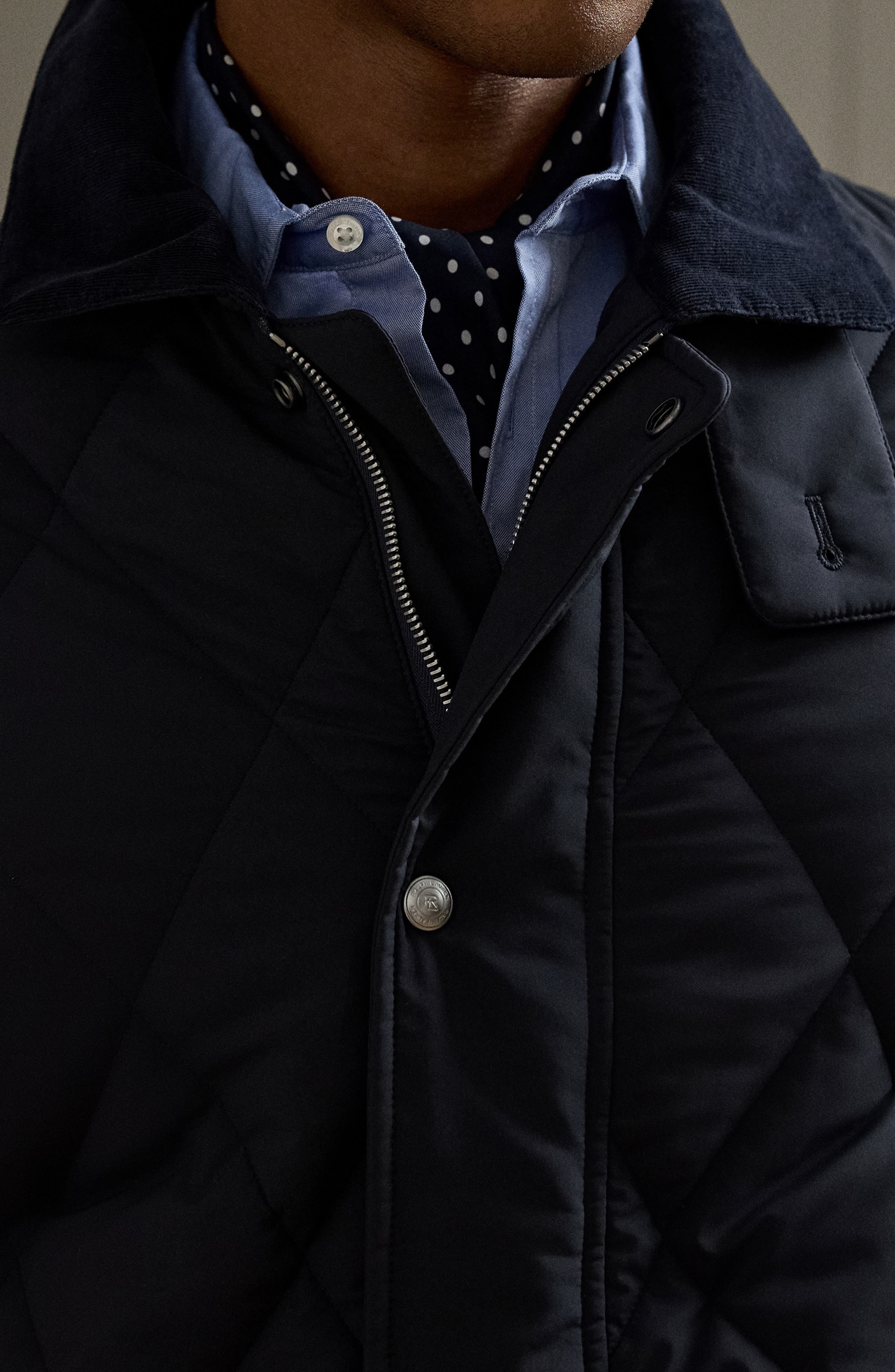 Ralph Lauren Purple Label Carleton Diamond Quilted Down Jacket in Classic Chairman Navy at Nordstrom - 5
