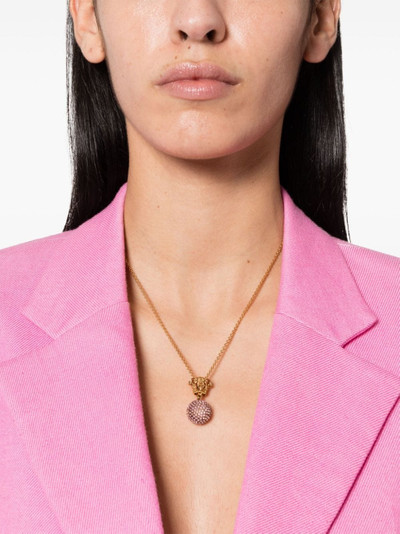 VERSACE Medusa-motif crystal-embellished necklace outlook