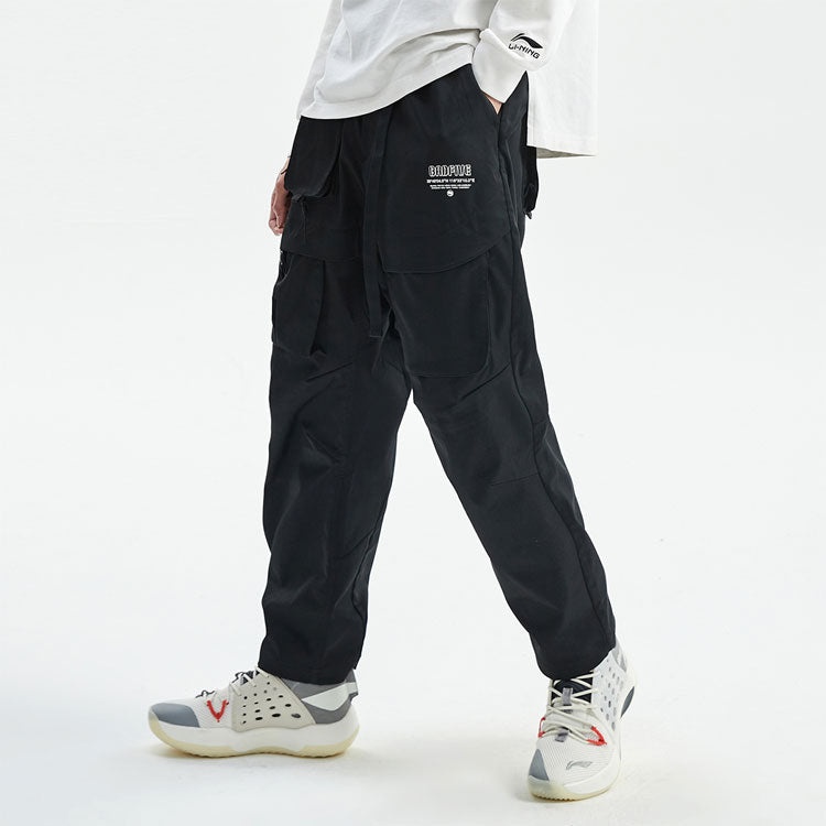 Li-Ning BadFive Loose Cargo Pants 'Black' AKXR071-2 - 5