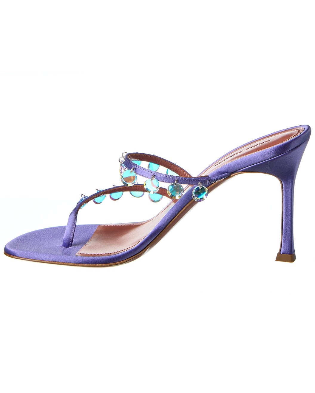 AMINA MUADDI Tina Satin Sandal - 2