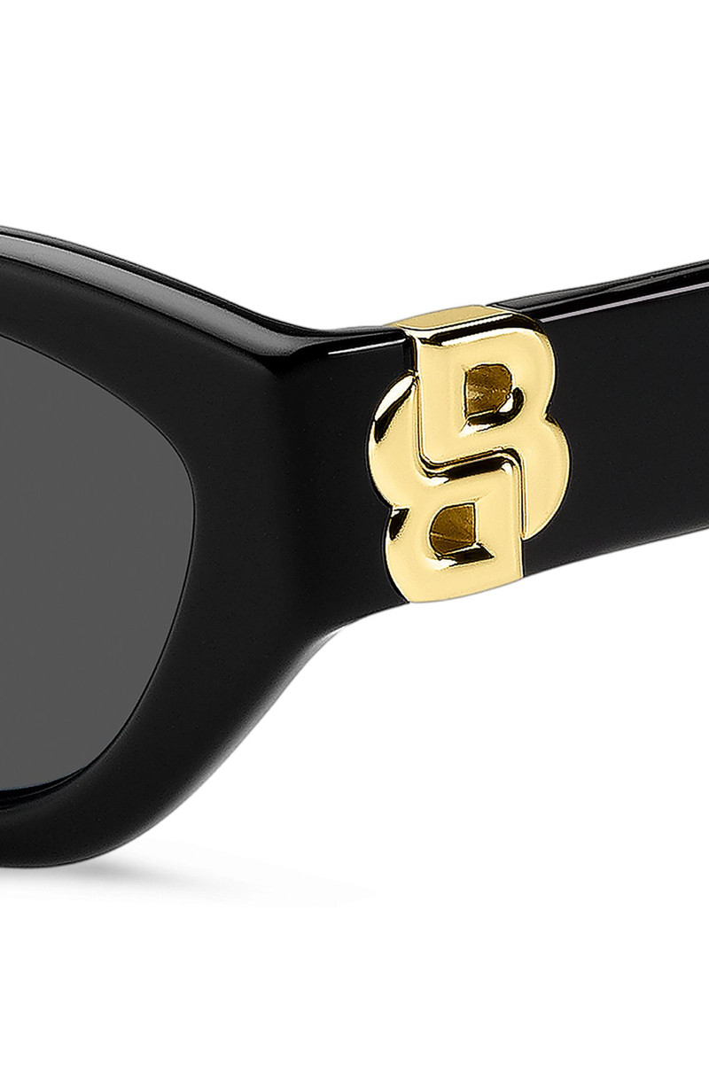 BOSS BLACK-ACETATE SUNGLASSES WITH DOUBLE B MONOGRAM outlook