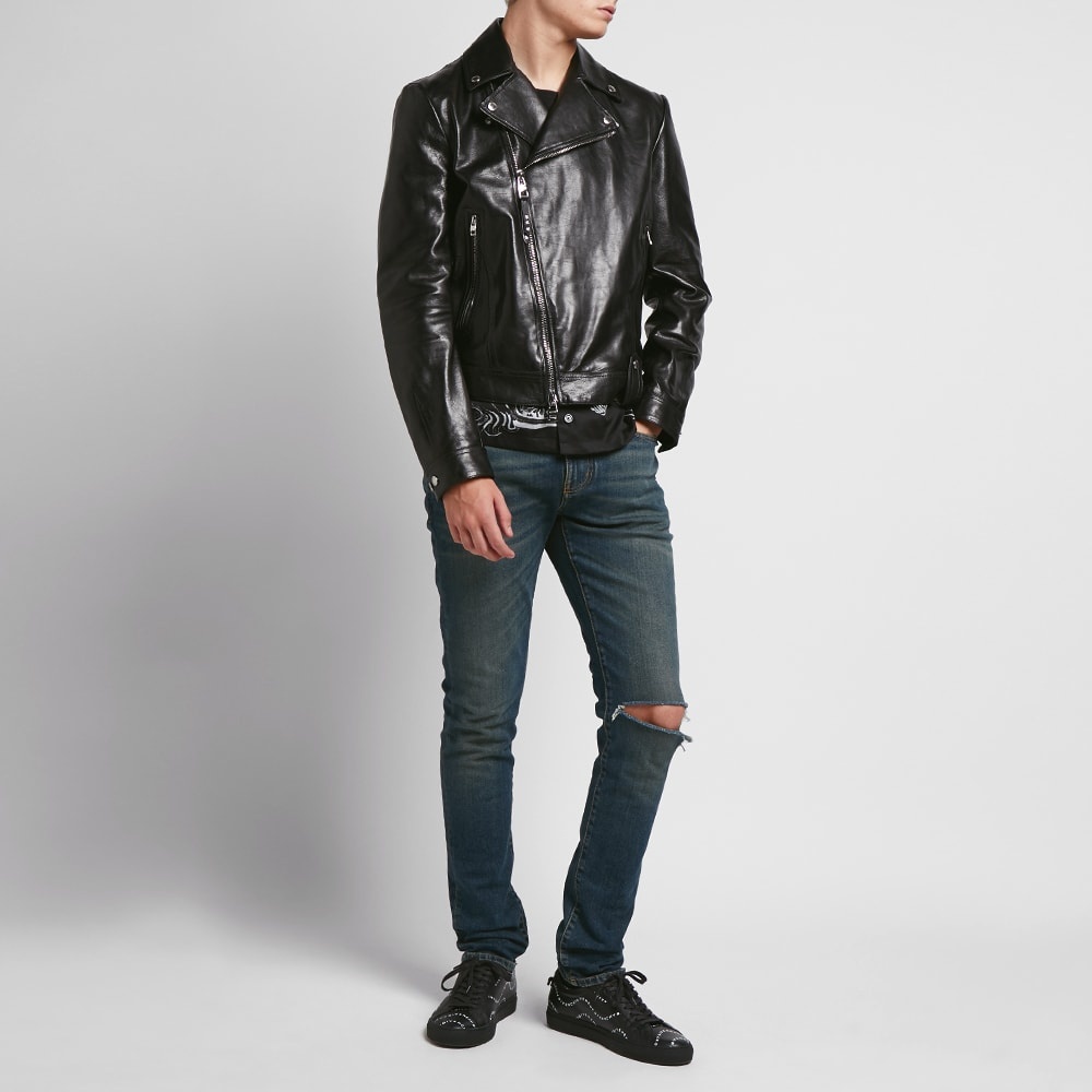 Alexander McQueen Leather Biker Jacket - 8